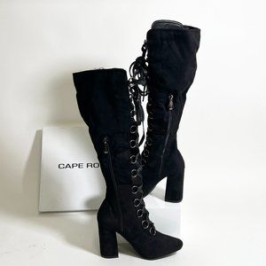 NIB Cape Robbin Betisa Black Thigh High Boots
